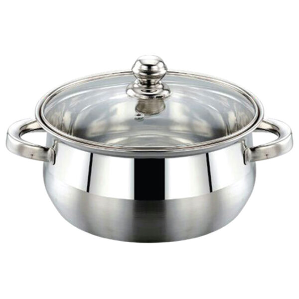 ITALION STOCK POT WITH GLASS LID