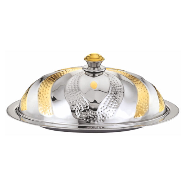 OVAL COZY WITH LID NAKSHI ON LID AND WITH REAL GOLD